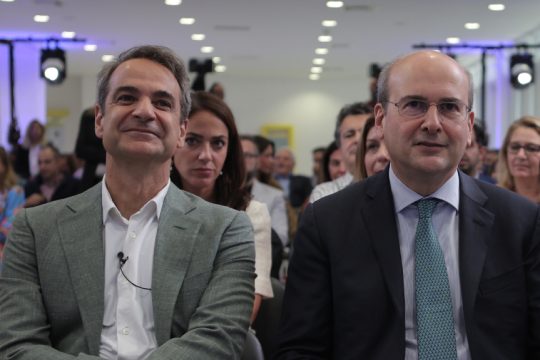 ο Κυριάκος Μητσοτάκης και ο Κωστής Χατζηδάκης