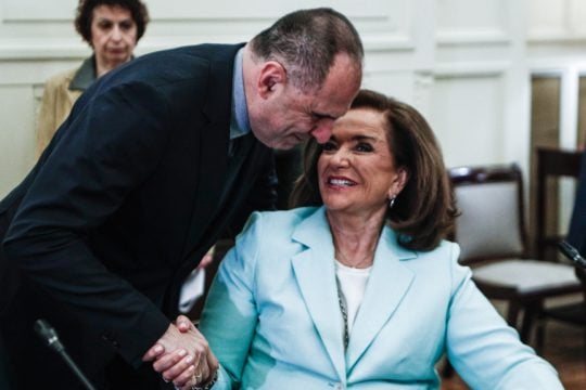 η Ντόρα Μπακογιάννη και ο Γιώργος Γεραπετρίτης