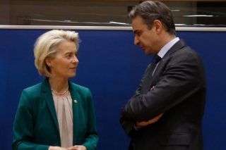 Ούρσουλα φον ντερ Λάιεν- Κυριάκος Μητσοτάκης