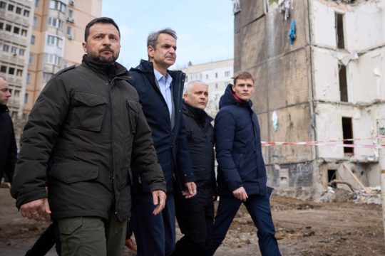Από το ταξίδι του Κυριάκου Μητσοτάκη στην Ουκρανία