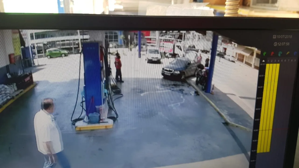 Το βενζινάδικο στη Νίκαια όπου σημειώθηκε η ρατσιστική επίθεση στη Νίκαια, τον Ιούλιο του 2018