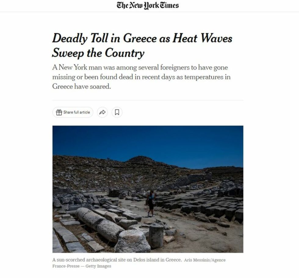 new york times touristes