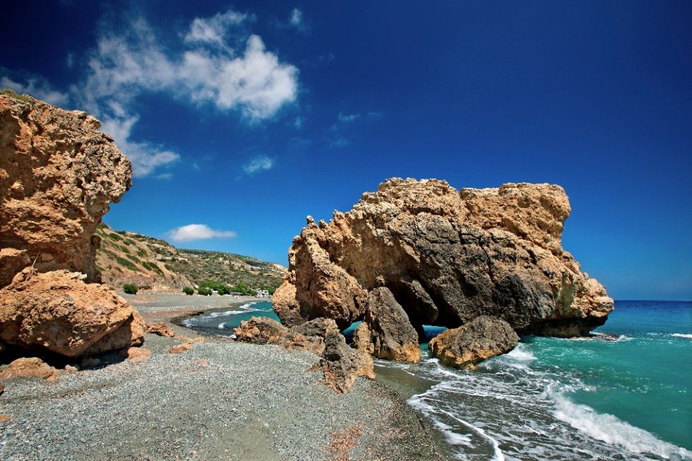 Το απόμερο ακρογιάλι Τέρτσα στον νομό Ηρακλείου