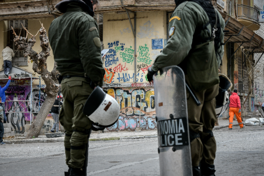 Από παλαιότερη επιχείρηση της ΕΛ.ΑΣ. στα Εξάρχεια