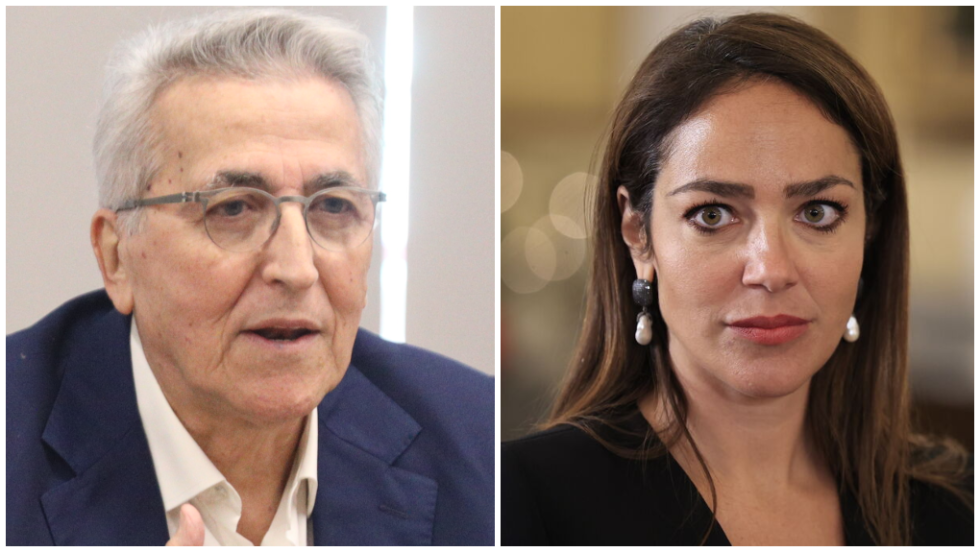 O πρόεδρος της ΓΣΕΕ, Γιάννης Παναγόπουλος | Η υπουργός Εργασίας Δόμνα Μιχαηλίδου