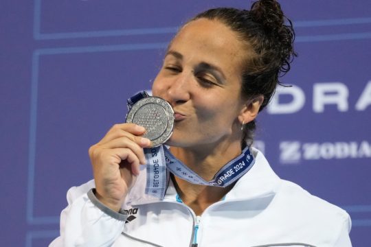η Θεοδώρα Δράκου που πήρε ασημένιο μετάλλιο