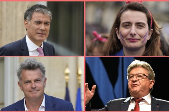 Οι ηγέτες των κομμάτων του συνασπισμού της Αριστεράς στη Γαλλία.