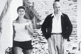 Η Μαρίνα Καραγάτση με τον Οδυσσέα Ελύτη