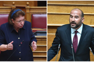 Η Λίνα Μενδώνη | Ο Δημήτρης Τζανακόπουλος