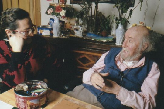 Η Εύα Νικολαΐδου με τον Γιάννη Τσαρούχη