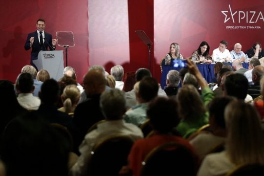 Στέφανος Κασσελάκης στην Κεντρική Επιτροπή του ΣΥΡΙΖΑ