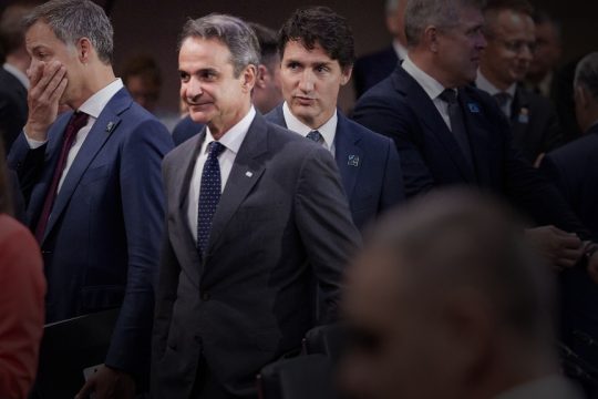 Ο Κυριάκος Μητσοτάκης στη Σύνοδο του ΝΑΤΟ