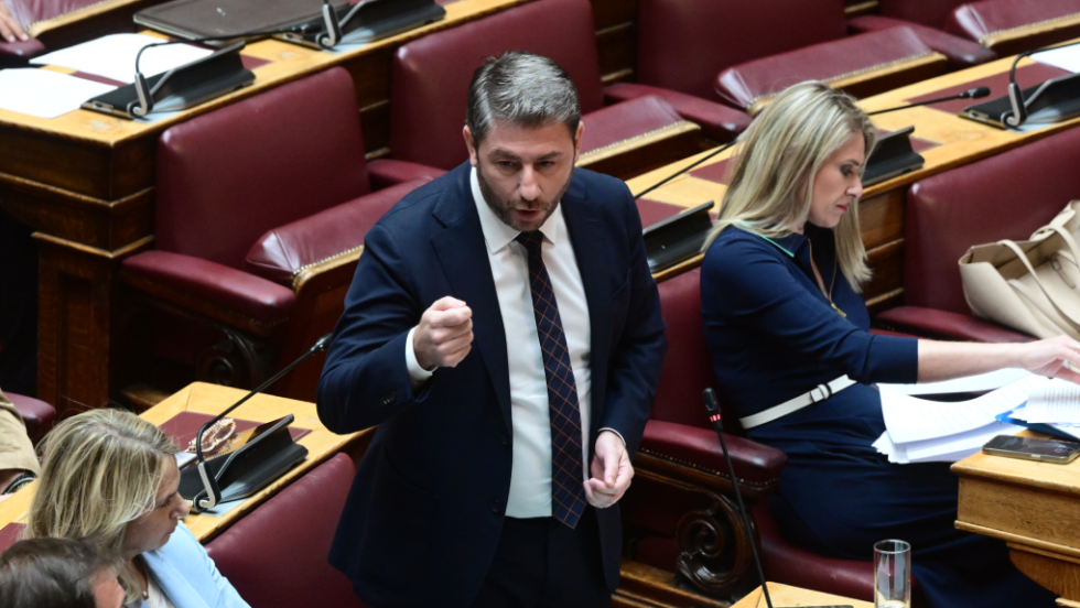 Ο Νίκος Ανδρουλάκης στη Βουλή