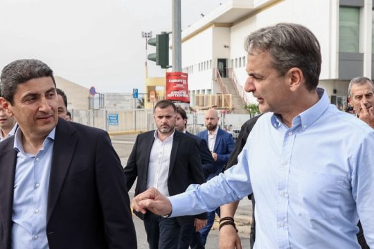 ο Κυριάκος Μητσοτάκης και ο Λευτέρης Αυγενάκης