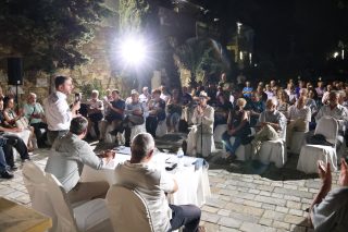 Ο Νίκος Ανδρουλάκης στη Χίο