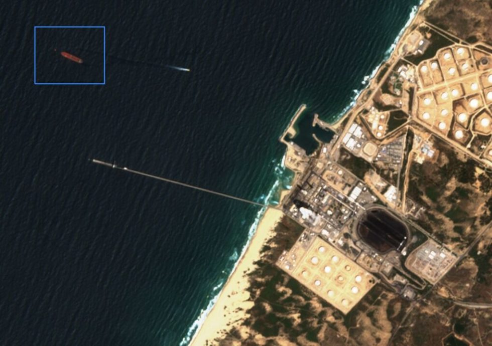Το δεξαμενόπλοιο Lipari (IMO 9529487) του Γιώργου Οικονόμου στον τερματικό σταθμό της EAPC στην Ashkelon του Ισραήλ στις 19 Απριλίου 2024 μετά από ταξίδι από το κοίτασμα Ima στα ανοιχτά της Νιγηρίας