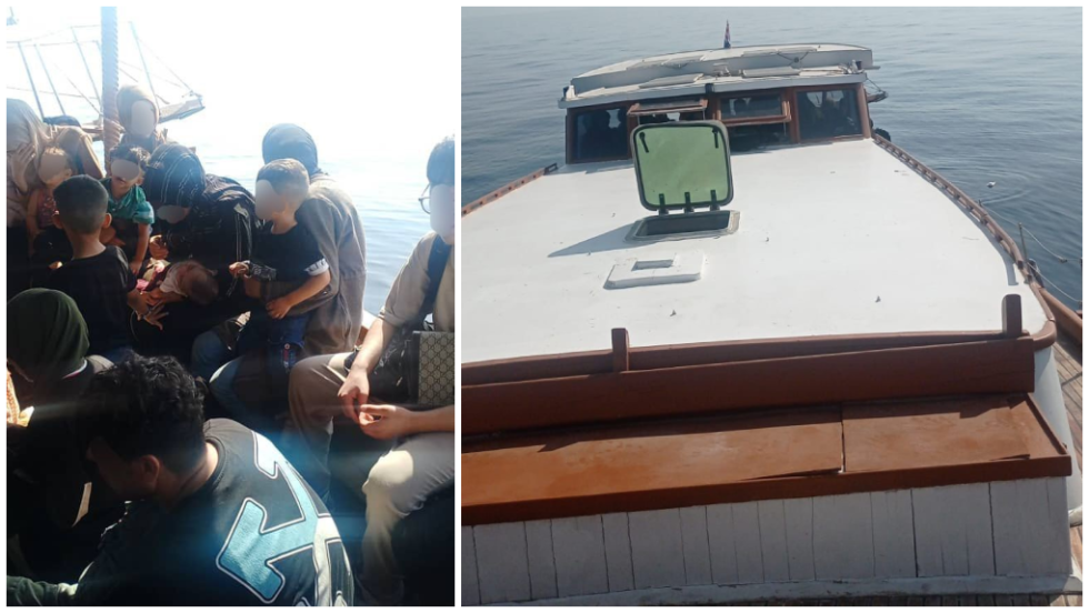 Στοιβαγμένοι στο σκάφος δεκάδες απελπισμένοι πρόσφυγες
