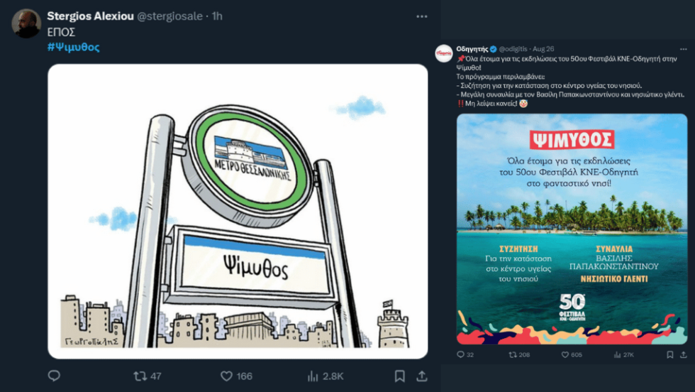 Tweets για την Ψίμυθο και τον Αδωνι Γεωργιάδη