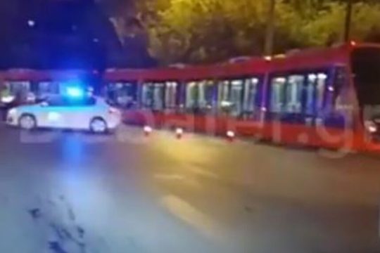 Ακινητοποιημένο τραμ στην Αθήνα