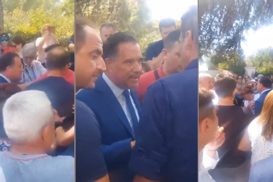 ο Άδωνις Γεωργιάδης στη Λέρο