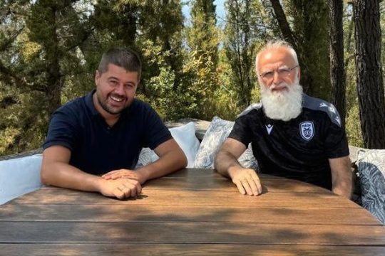ο Ιβάν Σαββίδης με τον Μάκη Γκαγκάτση