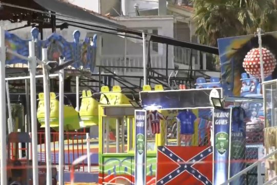 Το λούνα παρκ όπου σημειώθηκε η τραγωδία στη Χαλκιδική
