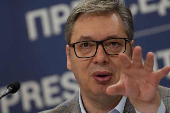 Ο πρόεδρος της Σερβίας Αλεξάντρ Βούτσιτς