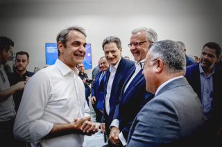 Ο Κυριάκος Μητσοτάκης στη Θεσσαλία