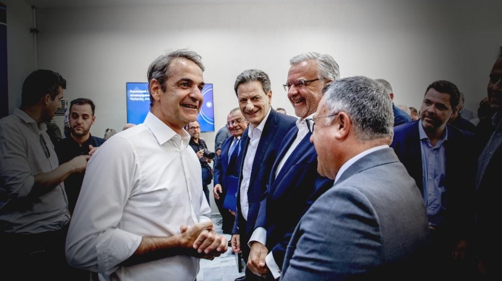 Ο Κυριάκος Μητσοτάκης στη Θεσσαλία