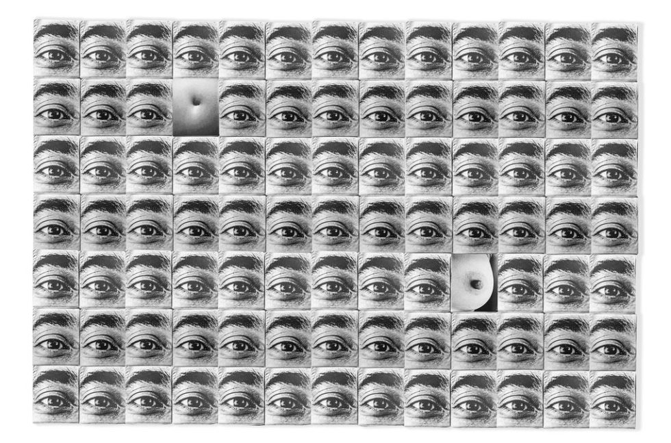 Αρτεμις Αλκαλάη, «El Secreto de Sus ojos», 2024, εκτύπωση σε καμβά, φωτ.: Κατερίνα Χειλαδάκη