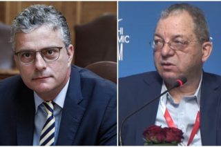 Αριστερά: Ο απερχόμενος Συνήγορος του Πολίτη, Ανδρέας Ποττάκης | Δεξιά: Ο εκλεκτός της Ν.Δ. για τη θέση του Συνηγόρου του Πολίτη, καθηγητής Δημήτρης Σωτηρόπουλος
