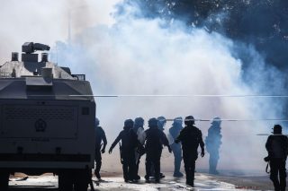 Δυνάμεις των ΜΑΤ σε επεισόδια