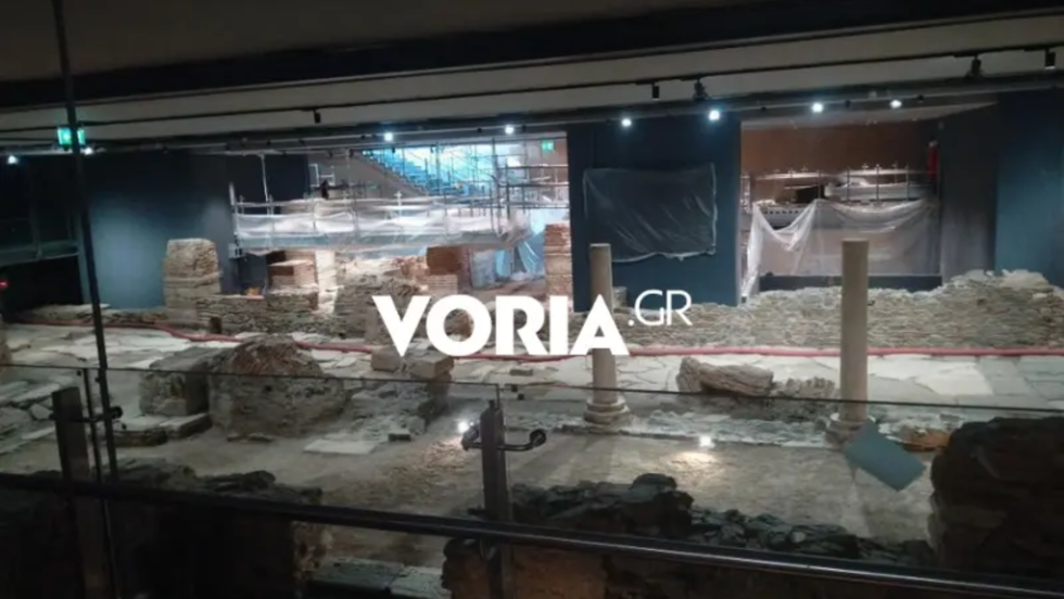 Οι πρώτες φωτογραφίες των επανατοποθετημένων αρχαιοτήτων στον σταθμό Βενιζέλου του Μετρό της Θεσσαλονίκης