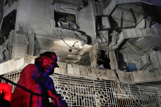Το ιατρικό κέντρο στο κέντρο της Βηρυτού που εβλήθη από ισραηλινή επιδρομή