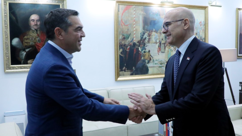ο Αλέξης Τσίπρας με τον Βούτσεβιτς