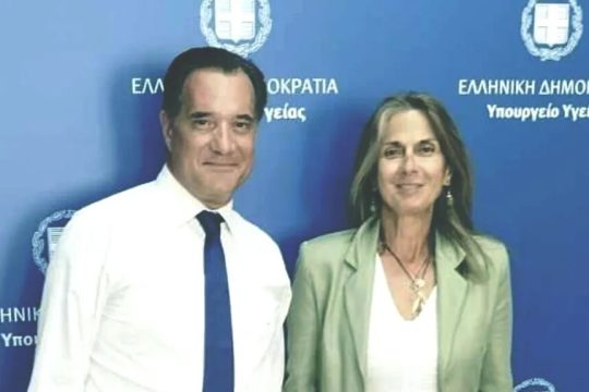 Από την επίσκεψη της δημάρχου Γαύδου στο Μαξίμου και στο υπουργείο Υγείας στις 7 Οκτωβρίου