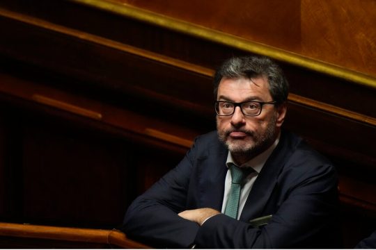 Τζανκάρλο Τζορτζέτι, υπ. Οικονομικών της Ιταλίας