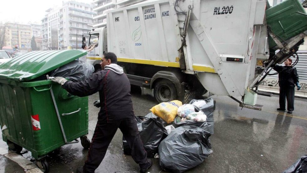 Συγκομιδή απορριμμάτων στη Θεσσαλονίκη