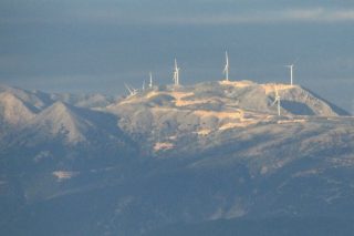 Ο υφιστάμενος αιολικός σταθμός «Περγαντή»