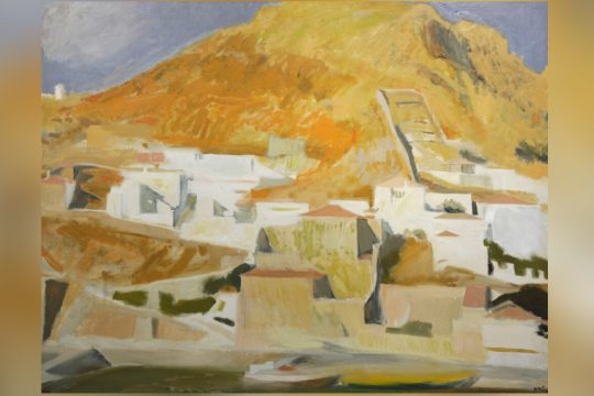 Παναγιώτης Τέτσης, «Απόγευμα στην Υδρα ΙΙ», 1985