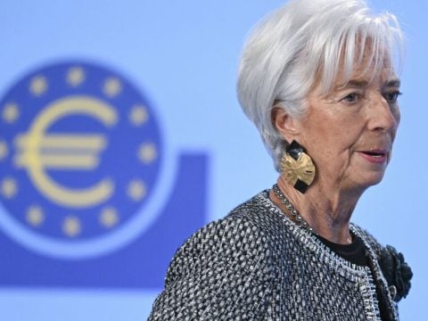 Η πρόεδρος της ΕΚΤ, Κριστίν Λαγκάρντ