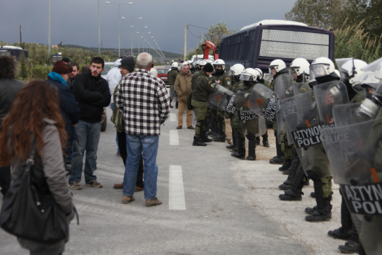 Από τις διαμαρτυρίες των κατοίκων της Κερατέας για την κατασκευή ΧΥΤΑ το 2010