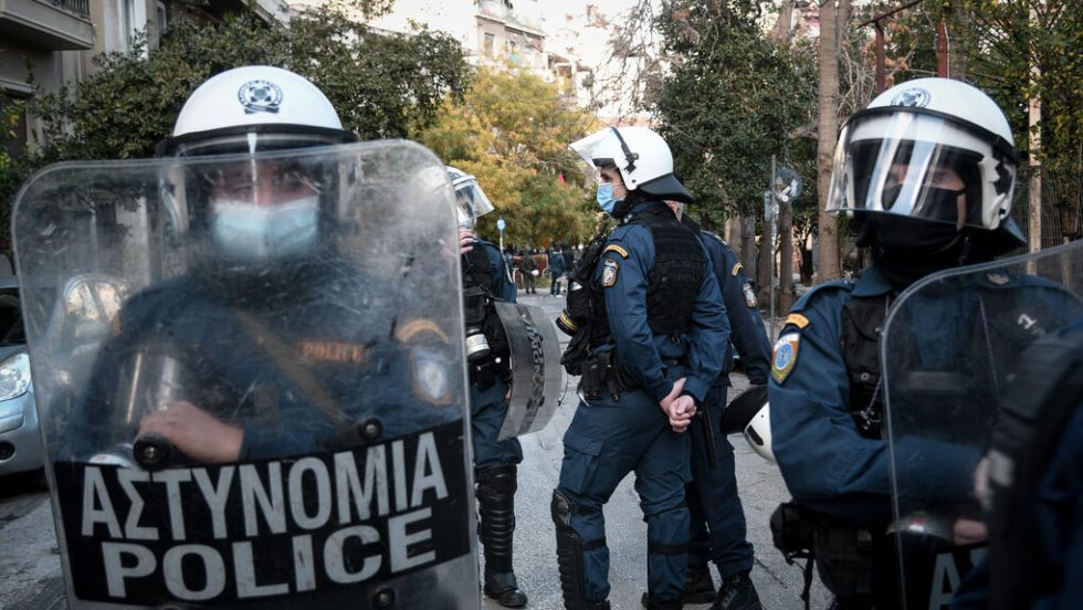 Από τα μέτρα της ΕΛ.ΑΣ. στην περιοχή των Εξαρχείων στις 6 Δεκεμβρίου 2020, την ημέρα που έγιναν μαζικές συλλήψεις διαδηλωτών αλλά και περαστικών