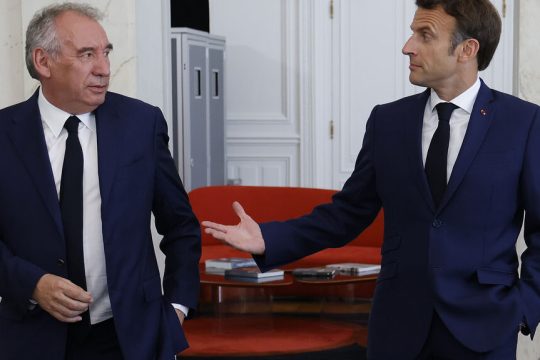 Φρανσουά Μπαϊρού και Εμανουέλ Μακρόν