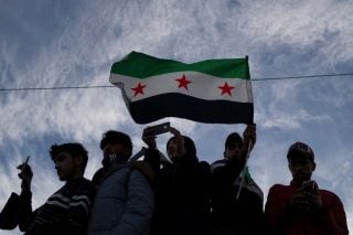 Πανηγυρισμοί στη Δαμασκό μετά την πτώση Ασαντ
