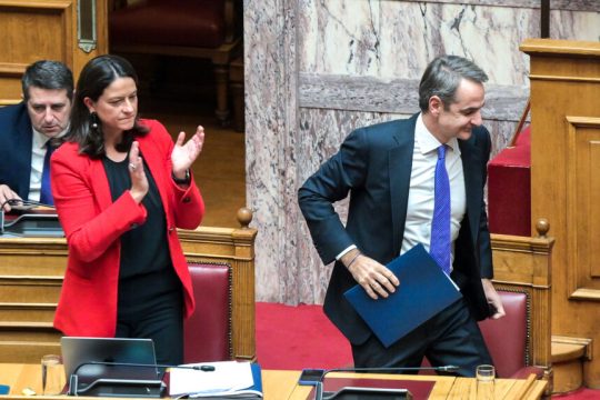 Κυριάκος Μητσοτάκης και Νίκη Κεραμέως