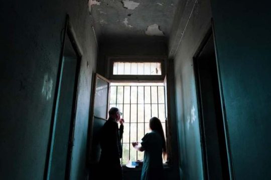 Οι δύο ερμηνευτές της παράστασης, Φίλιππος Δραγούμης και Χριστίνα Λυκοτσέτα