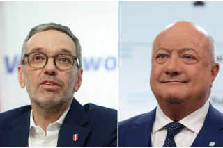 Αριστερά, ο σκληροπυρηνικός ηγέτης της Ακροδεξιάς, Χέρμπερτ Κικλ. Δεξιά, ο Κρίστιαν Στόκερ που ανέλαβε την ηγεσία του Λαϊκού Κόμματος μετά την παραίτηση του Καρλ Νεχάμερ