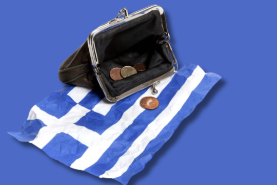 Ελληνική σημαία- ευρώ