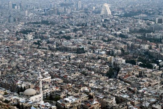 Αποψη της Δαμασκού μετά την πτώση του καθεστώτος Ασαντ